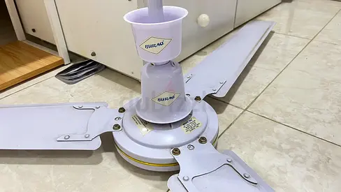 Used Buraq Ceiling Fan - 3-Blade, Working Condition