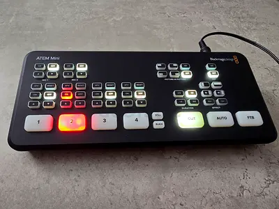 Blackmagic ATEM Mini HDMI Live Switcher with Power Adapter and HDMI Cable