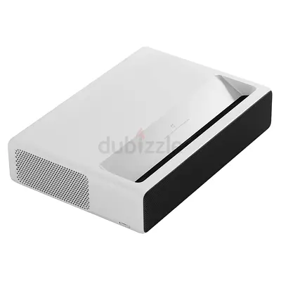 Short-Throw Laser Projector — Compact Home Theater Projector (White)