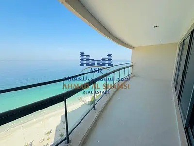 Fully Renovated 3BR + Maids Room || Direct Beach View || Chiller Free || Private Beach Access || Al