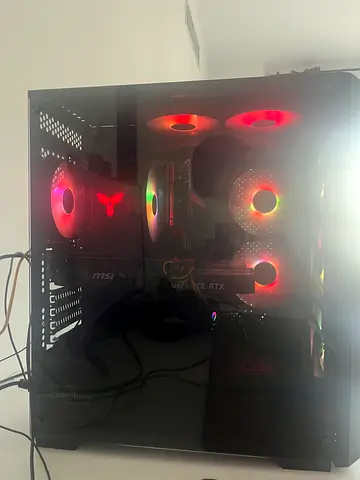 Gaming PC setup with 27” 280Hz monitor + keyboard + mouse. Rtx 3070 cpu Intel (R) i5-10400f