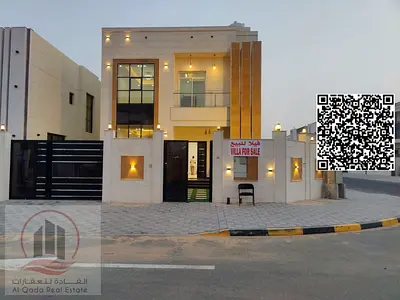 Corner villa for sale in Al Zahia, 4 master bedrooms, central air conditioning