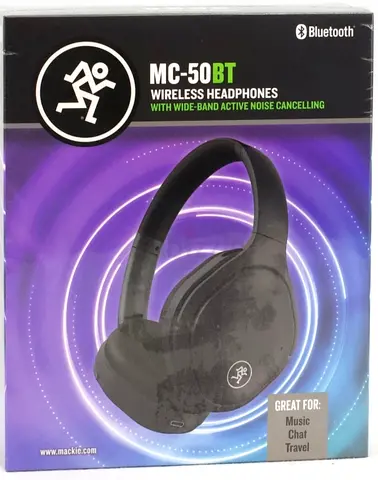 Mackie MC-50BT ANC Over-Ear Foldable Headphones with Case
