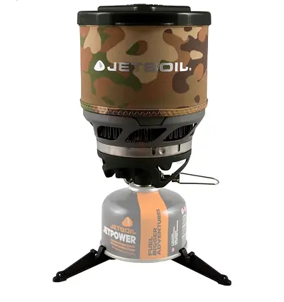 Jetboil MiniMo Camping and Backpacking Stove Cooking
System, Camo Brown