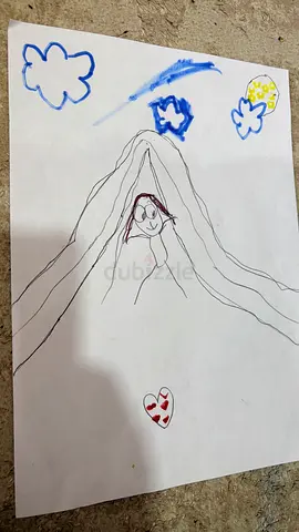 Child’s Original Hand-Drawn Picture on A4 Paper