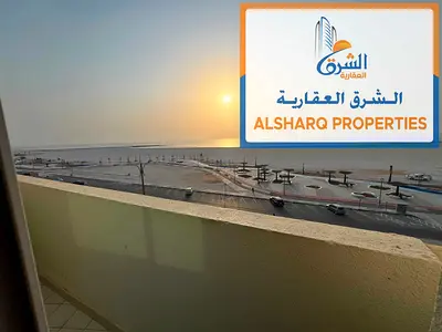 First Row Ajman Corniche 2 Bedroom Apartment with Sea View AED 40000 Balcony Separate Living Room 2 Bathrooms Central AC Free Maintenance