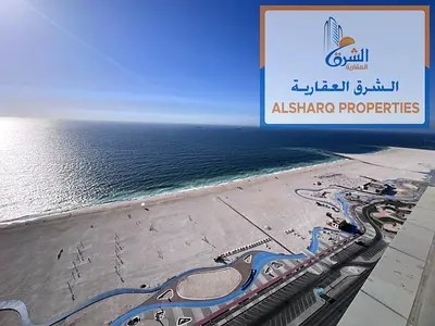 دوبلكس فاخر  في أبراج الريزيدنس - كورنيش عجمان إطلالة بحرية كاملة ومباشرة من البلكونة والصالة،  بموقع حيوي قريب من الخدمات والمولات  3 غرف نوم ماستر