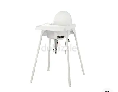 IKEA Antilop-style Baby High Chair - Simple White, Good Condition