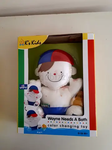 K's Kids Wayne Needs A Bath Color-Changing Bath Toy (0-36 months)
