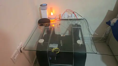 glass-top coffee table (or center table). (Shifting sale)