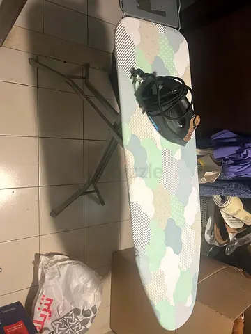 Sturdy Adjustable Ironing Board with Iron Included