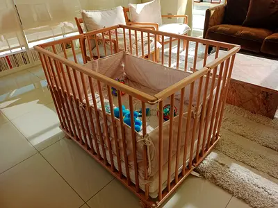Wooden Baby playpen Geuther brand