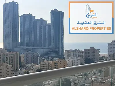 Master bedroom with balcony offering excellent sea views. Built-in wardrobes, bright and airy apartment, spacious layout, and excellent finishes.