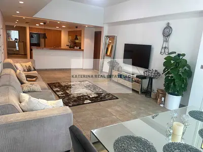 شقة مفروشة بغرفتي نوم | مارينا ريزيدنسز 4 | شرفة وإطلالات على المدينة