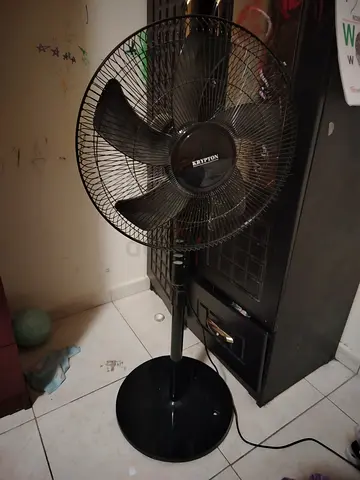 Krypton Black Pedestal Stand Fan