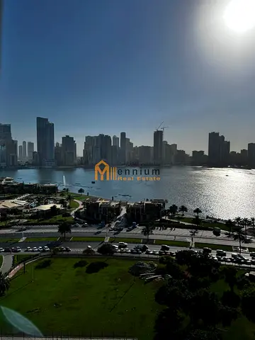 Office for Rent in Al Majaz 2, 2000 Sqft, Park & Waterfront View, Flexible Layout, Free AC, 2 Parking Spaces, AED 115,000 Yearly, 4 Cheques