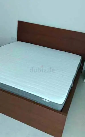 Ikea Malm bed with mattress queen size