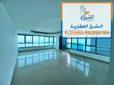 Two-Bedroom Apartment with Direct Sea View for Rent in Residence Towers – Ajman Corniche | Gym, Swimming Pool, and Parking