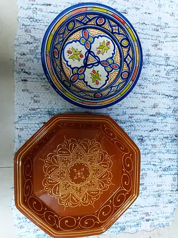 Set of 2 Decorative Ceramic Serving Bowls - Assorted Designs