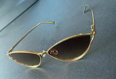 Gold frame aviator sunglasses - lightly used