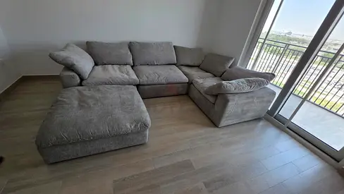 Same perfect condition Pan Emirates Pianca Modern feather filled sofa without footstool