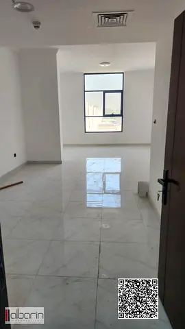 One bedroom and living room for rent in Al Yasmin, first occupancy, prime location