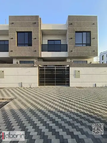 For rent in Ajman, Al Helio area: Brand-new townhouse (first occupancy) featuring 5 master bedrooms.