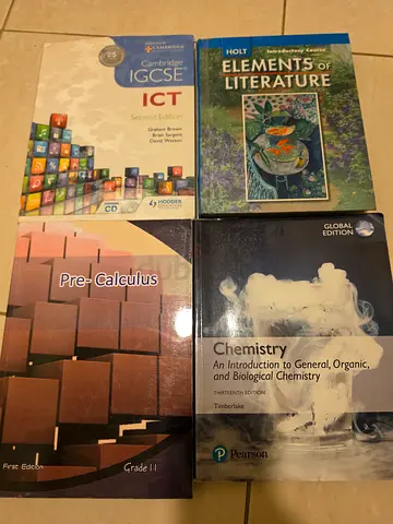 A set of 4 books - 50 AED