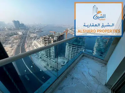 إطلالة بحرية تخطف العين! غرفتين وصالة في أبراج الواحة بالراشدية، 3 حمام وغرفة ماستر وخزائن، جيم ومسبح مجانًا، صيانة على المالك، 52 ألف على 6 دفعات.