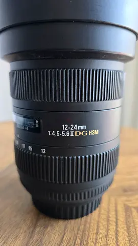 Canon compatible. Sigma 12-24mm f/4.5-5.6 DG HSM Ultra-Wide Zoom Lens (Good Condition)