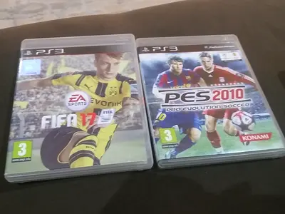 Fifa 17 and Pes 2010 pro Evolution soccer