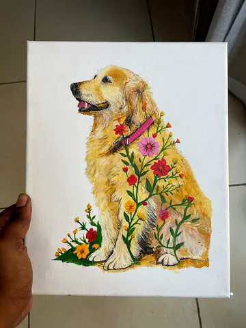 Custom Handmade Pet Portrait Art