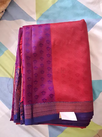Maroon and Purple Saree - Excellent Condition