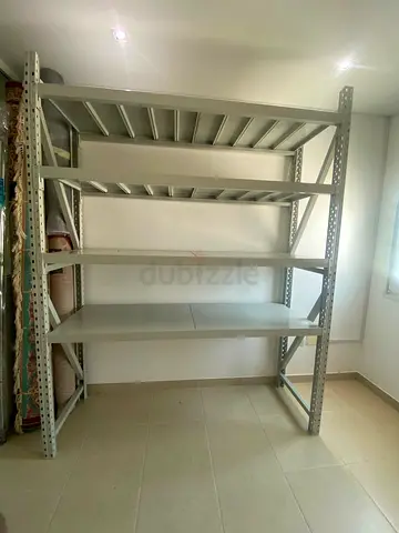 Heavy Duty Metal Industrial Shelving Rack - 4 Tier, Used