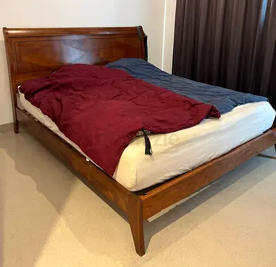Classic Wooden Sleigh Bed Frame 180x200 & 140x200