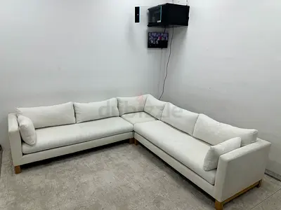 Still brand new crate&barrel corner sofa