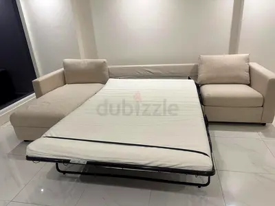 IKEA vimle beige color lshape sofa bed