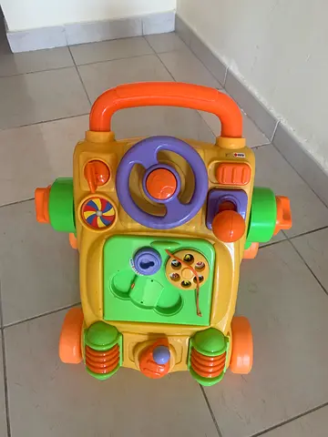 Baby step 1 (musical seat) step 2 Push Walker with Activity Panel - Interactive Toy, Good Condition