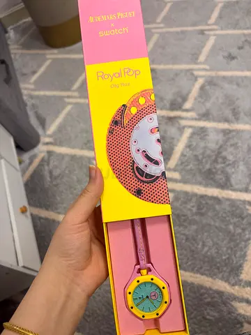 Swatch Royal Pop Unisex Pink & Yellow Watch master copy