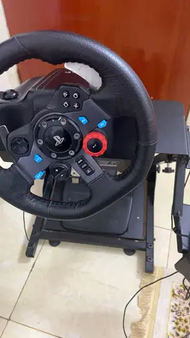 PlayStation-compatible Racing Wheel and Pedals with Stand (used)