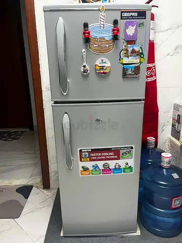 Used Geepas Double-Door Refrigerator - Good Working Condition