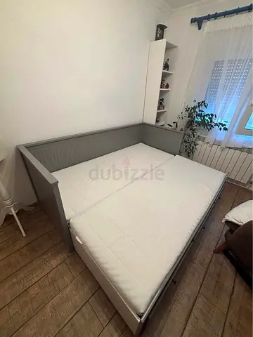 Ikea hemnes day bed with 2 ikea mattress