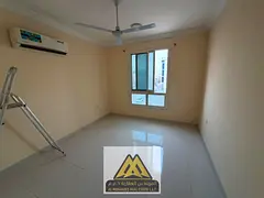 One-bedroom apartment with a living room in Al Muwaihat 2, balcony, one bathroom and split AC, free