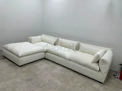 White color marina home lshape sofa