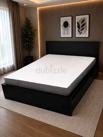Ikea Malm bed with mattress queen size