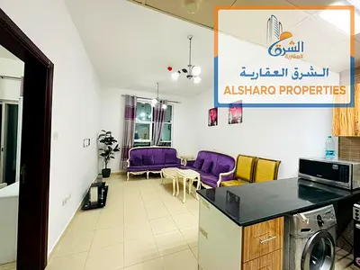 Furnished master bedroom, 2 bathrooms, central air conditioning, free parking, easy access to Sharjah and Dubai