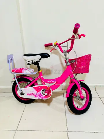 Pink Kids Bicycle with Front Basket