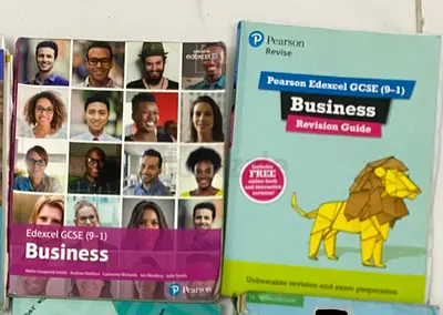 GCSE business textbook and revision guide set