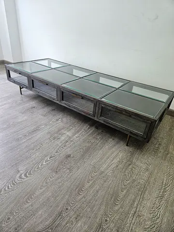 Glass Top Collector's Table