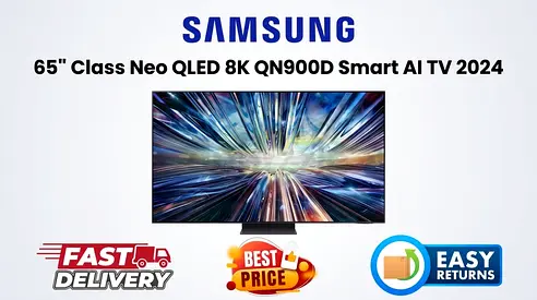Samsung QLED 8K TV Abu Dhabi - 65 Inch QLED TV - Fair Condition, 1 YEAR WARRANTY, FREE DELIVERY